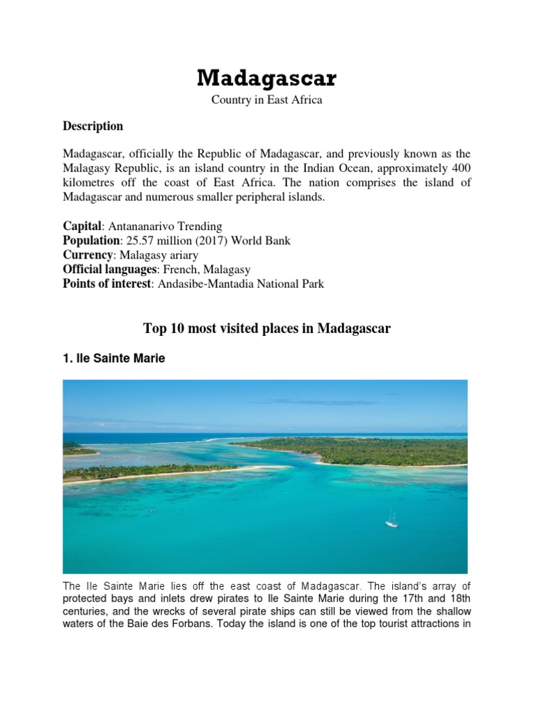 Madagascar Report | PDF | Madagascar | Organisms