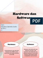 Hardware Dan Software: Oleh: Meyliana Gabriella Sudiro Xii Ipa 2 21