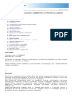 Constituição e Funcionamento de Escritório de Profissionais Liberais