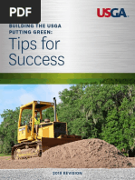 USGA Recommendations For A Method of Putting Green Construction | PDF ...