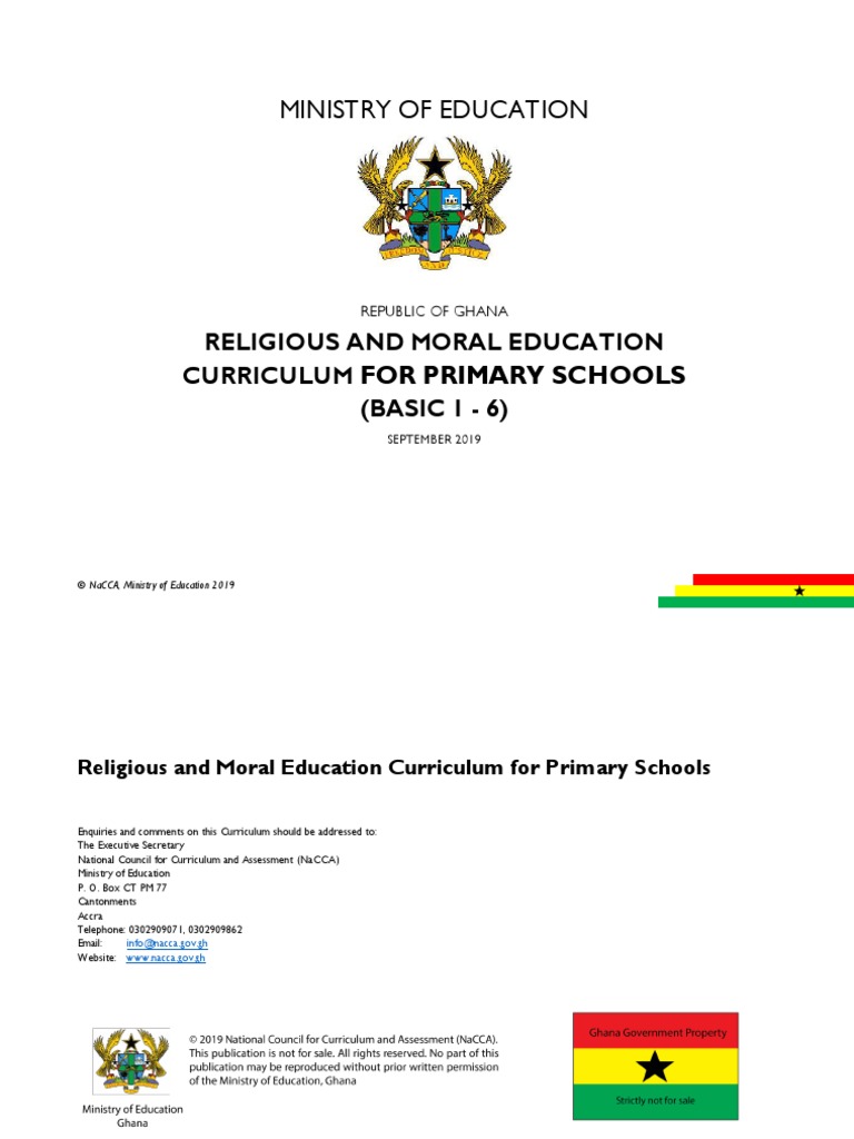 Religious and Moral Education b1 b6 PDF Educational Assessment