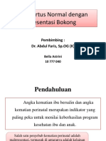 Post Partus Normal Dengan Presentasi Bokong