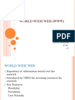 World Wide Web (WWW) : Alvin Subash S7 Ec 27