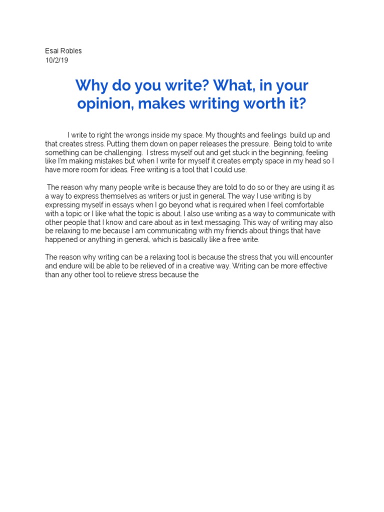 Worth It Paper 2 | PDF | Career & Growth | Language Arts & Discipline