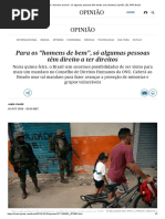 Para Os “Homens de Bem”, Só Algumas Pessoas Têm Direito a Ter Direitos _ Opinião _ EL PAÍS Brasil