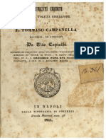 Vito Capialbi, Documenti inediti circa la voluta ribellione di Tommaso Campanella, 1845