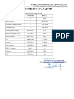 Certificate of Analysis: Hubei Xingfa Chemicals Group Co., LTD