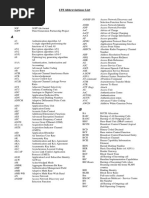 LTE Abbreviations List