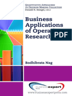 Business Applications of Operations Research