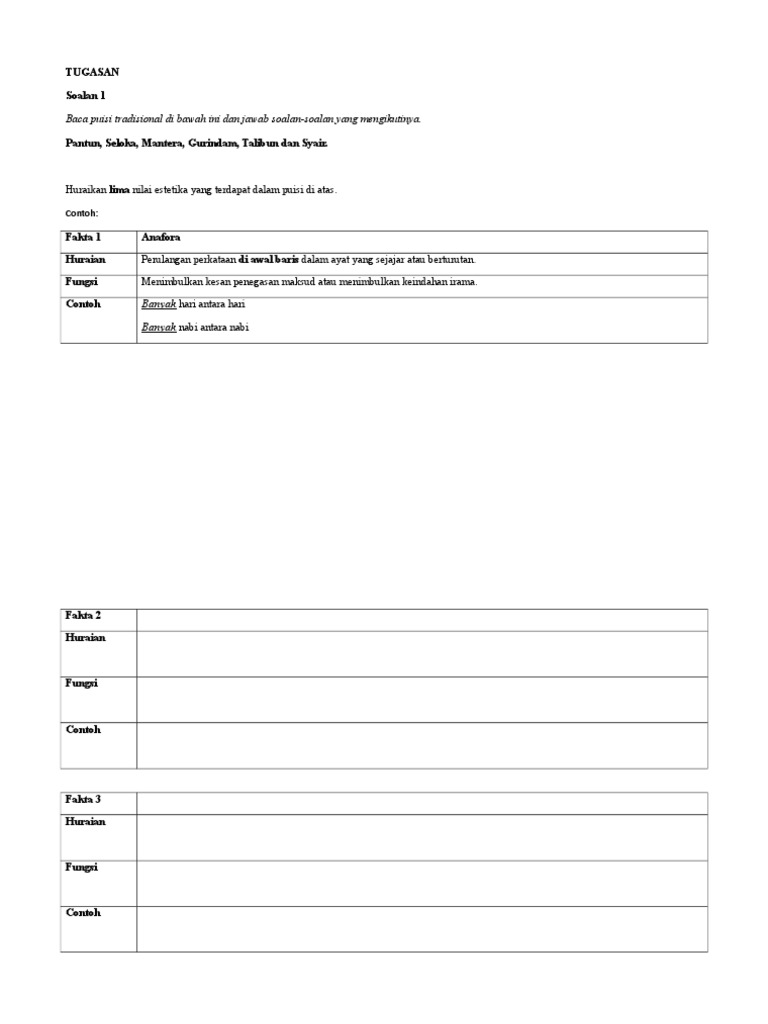 Tugasan Gaya Bahasa Pdf