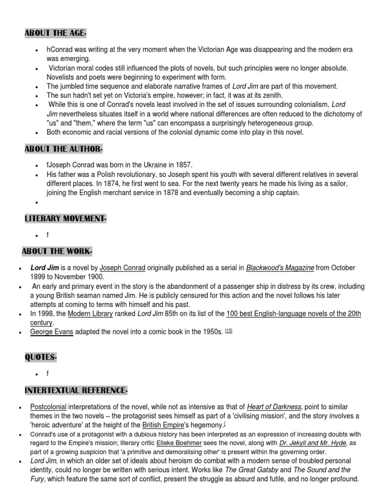 Lord Jim PDF Lord Jim Joseph Conrad