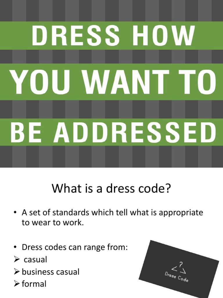 Understanding Office Dress Codes | PDF | Dress Codes | Human Body