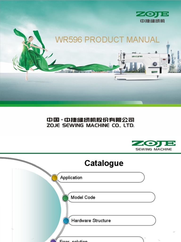WR596 Training (ZOJE) | PDF | Printed Circuit Board | Sewing Machine