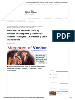 Merchant of Venice in Urdu by William Shakespeare _ Summary - Themes - Analysis - Characters _ Urdu Translations.pdf
