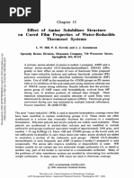 Effect of Amine Solubizer Structure of Cured Film Properties of Water Reducible Thermoset Resins