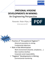 Occupational Hygiene Developments in Mining:: An Engineering Perspective