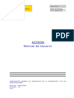 ACTEON Manual de Usuario