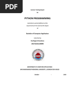 PYTHON Training Report PDF | PDF | Scope (Computer Science) | Parameter ...