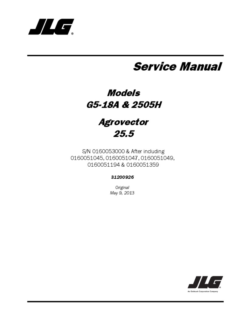 JLG Codes PDF Axle Mechanical Engineering