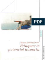 Maria Montessori - Eduquer Le Potentiel Humain-Desclée de Brouwer (2003)
