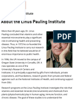 About The Linus Pauling Institute - Linus Pauling Institute - Oregon State University
