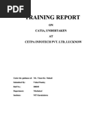 Training Report On Catia PDF