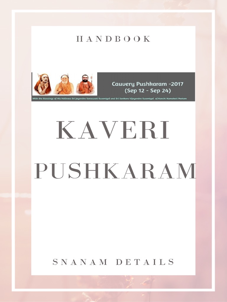 Kaveri River Pdf Indian Religions Religion And Belief