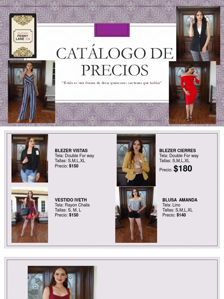 Catálogo de Precios de Ropa 2023 | PDF | Ropa | Bienes de consumo