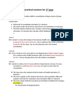 CHE - Practical Classes - 1st Year Session Plan