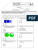 Evaluacion Fracciones Sumas y Restas PDF