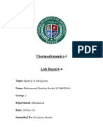 Quality of Refrigerant Thermodynamics