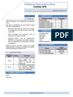 Toshiba Field Server Driver Protocol