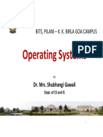 Operating Systems: Bits, Pilani - K. K. Birla Goa Campus