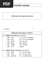 Assembly Language: Arithmetic and Logic Instructions