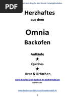 Kochbuch Ohne Bilder Herzhaftes Aus Dem Omnia Camping Backofen