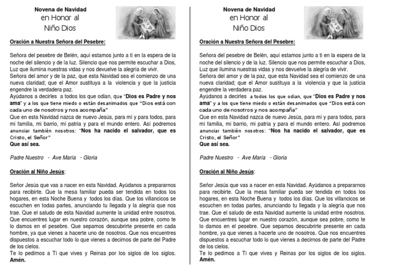 Novena de Navidad PDF Cristo (título) Navidad