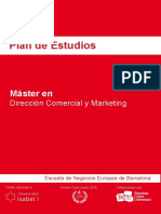 Plan de Estudios - Máster en Dirección Comercial y Marketing