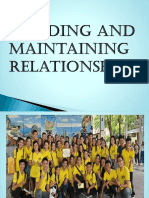 Building and Maintaining Relationships