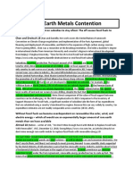 Rare Earth Metals Contention