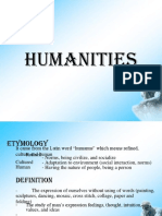 Humanities Etymology and Definitions
