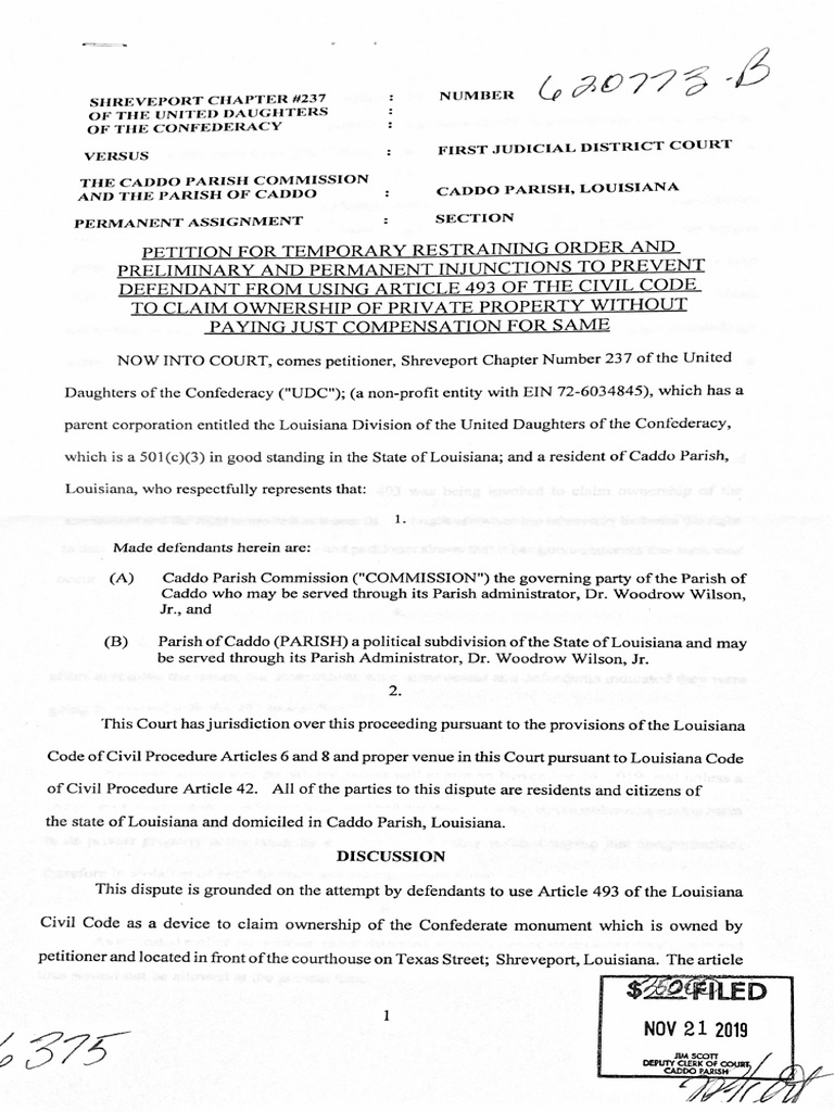 restraining petition
