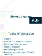 Stoke's Theorem