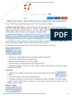 ¿Qué Es La Ficha o Menú Datos Excel y Cuáles Son Sus Elementos