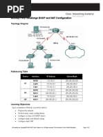 Activity 7.4.2 Challenge DHCP and NAT Configuration