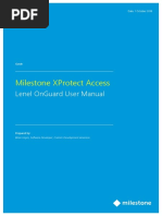 Milestone ACM Lenel OnGuard User Guide