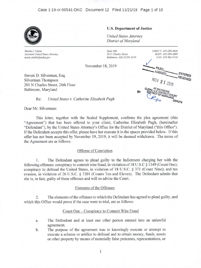 Plea Documents | PDF | Business | Law