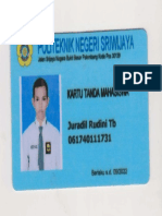 Contoh Kartu Tanda Mahasiswa