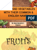 TLE 8 Fruits and Veggies