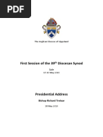 Gippsland Synod Presidential Address 2019