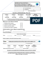 Formulario Reposicion de Titulos de Educacion Abierta 2018 0